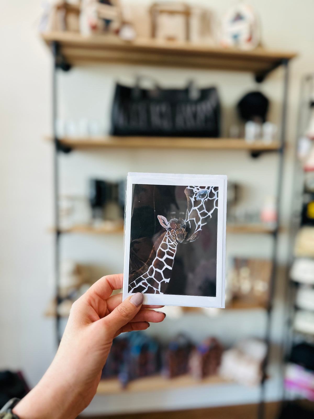 Mama Giraffe Greeting Card