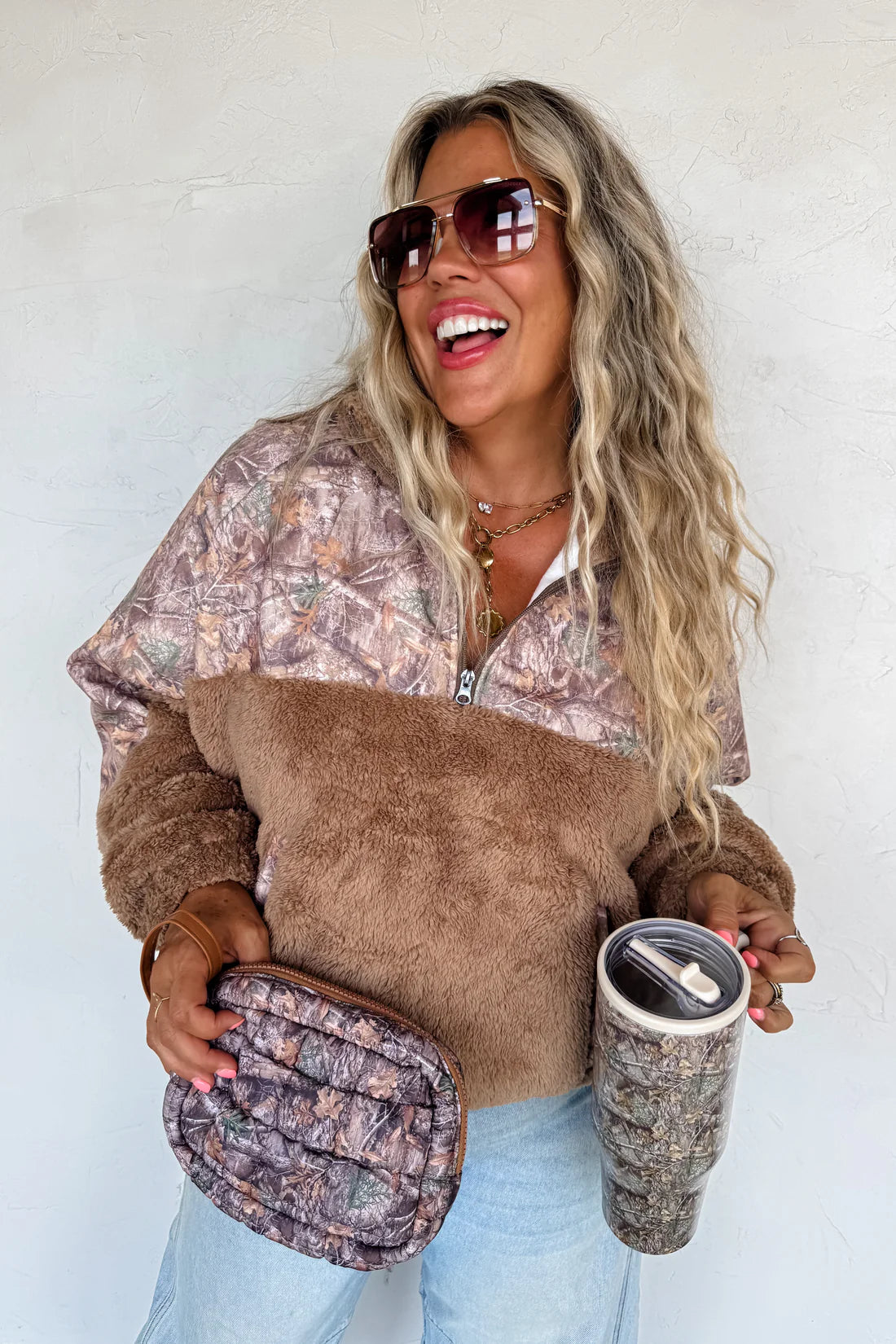 Dara Sherpa Camo Pullover RTS