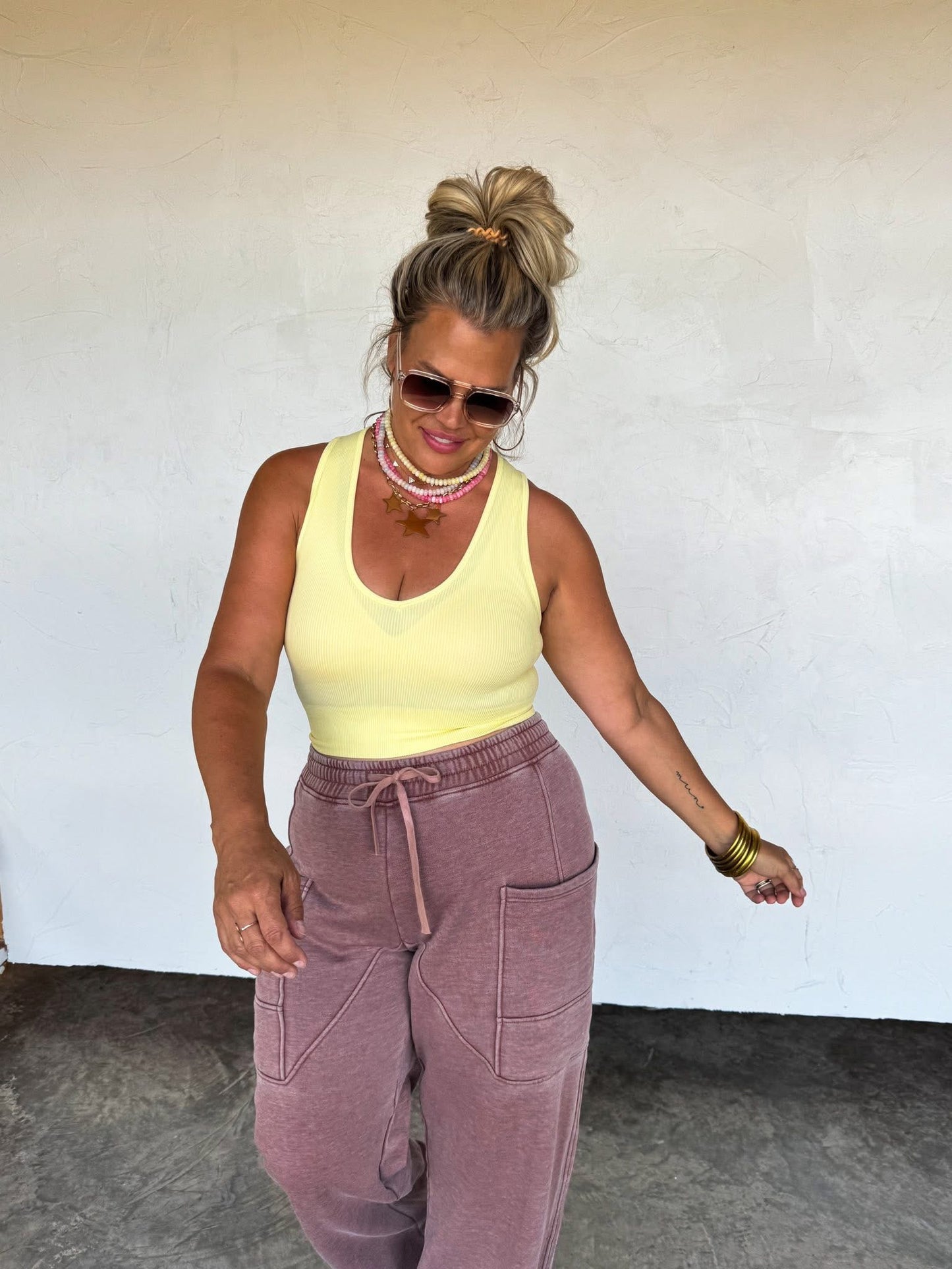 Stone Washed Lived In Lounge Pants // Top RTS