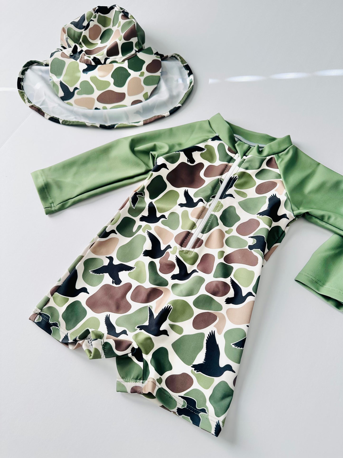 Sutter Boys Long Sleeve UV Protect Swim + Sun Hat with Neck Protect RTS