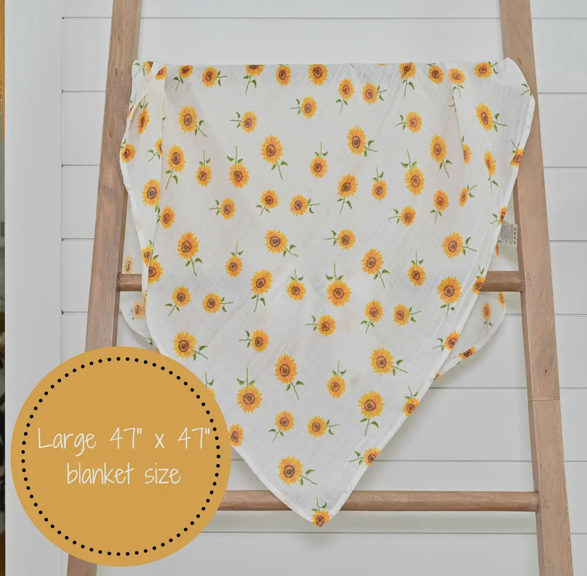 Sunflower Swaddle Blanket