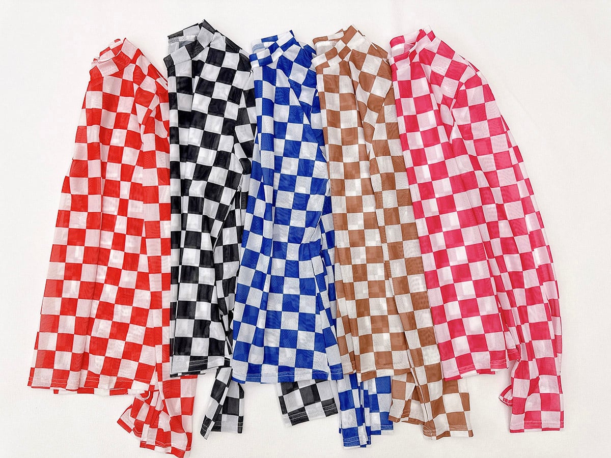 Mama + Mini Mayhem Checkered Mesh RTS