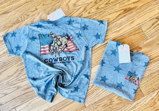 Cowboys Ride For America Kids Tee
