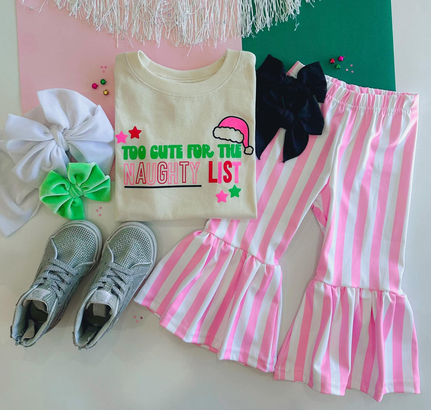 Pink Striped Bells