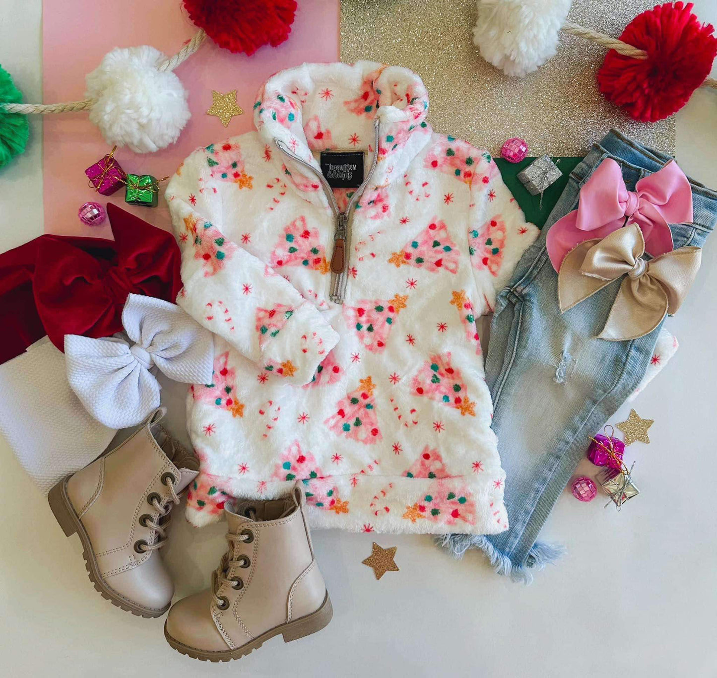 Pink Christmas Pullover 18M