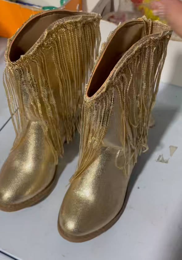Tillie Cowgirl Boots w/Fringe PreO