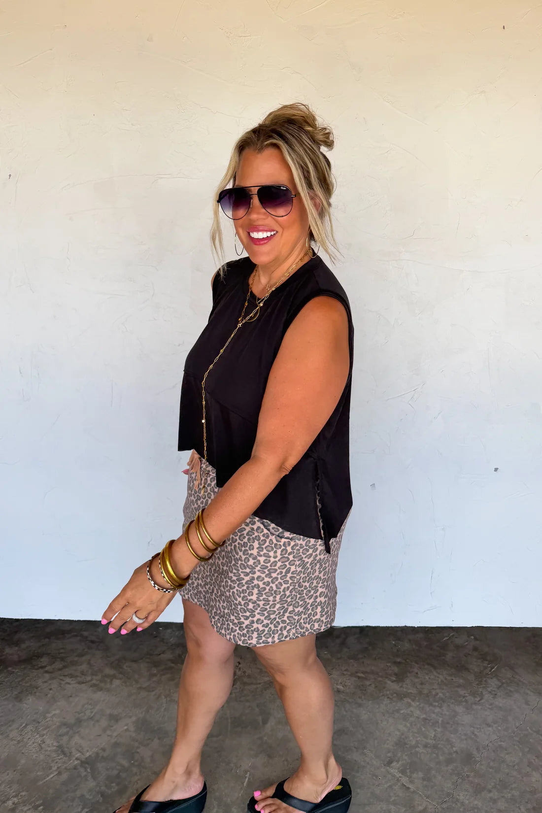 Wild Side Leopard Stretch Skirt
