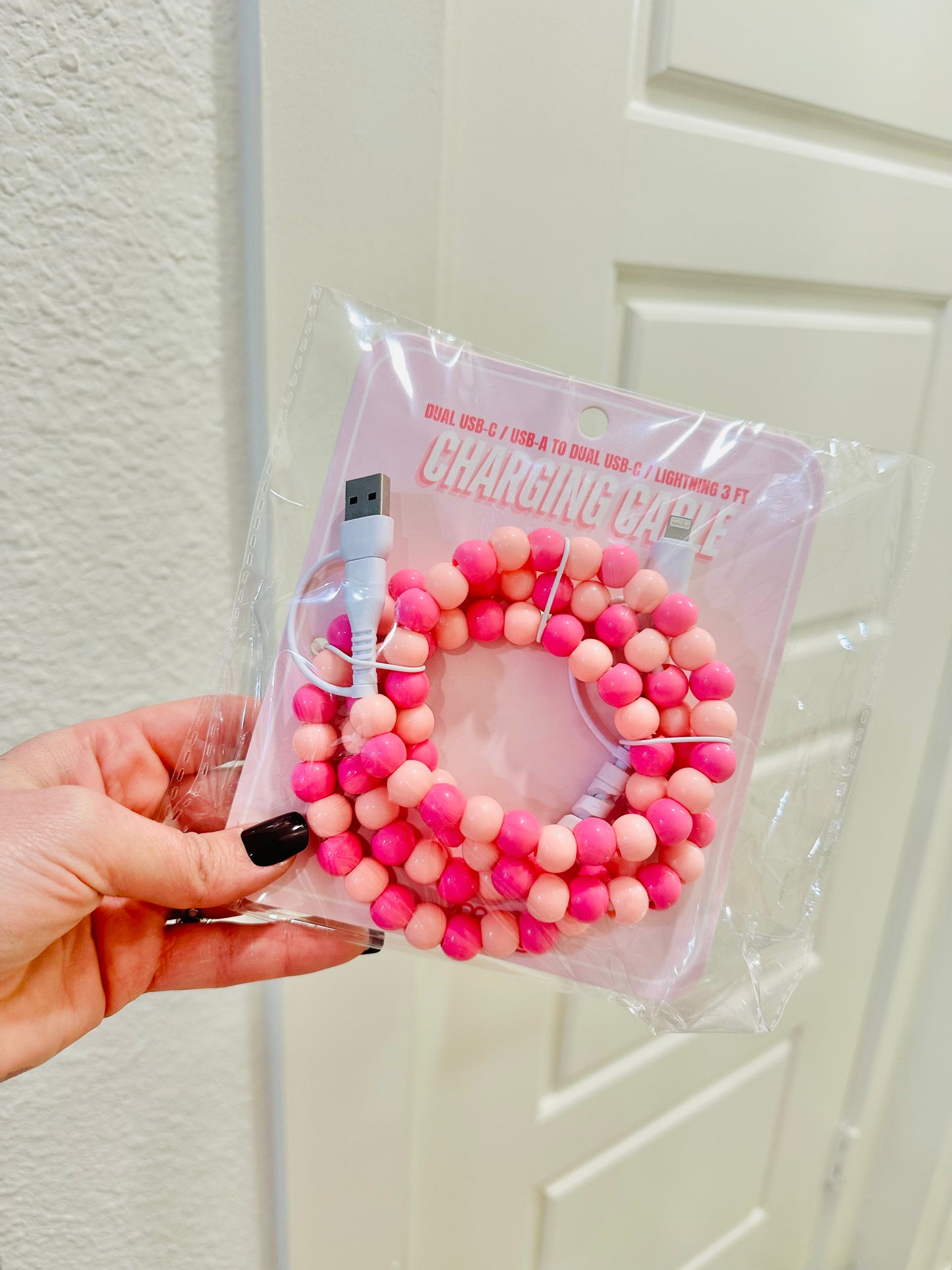 Pretty In Pink Multi Beaded Chargers RTS