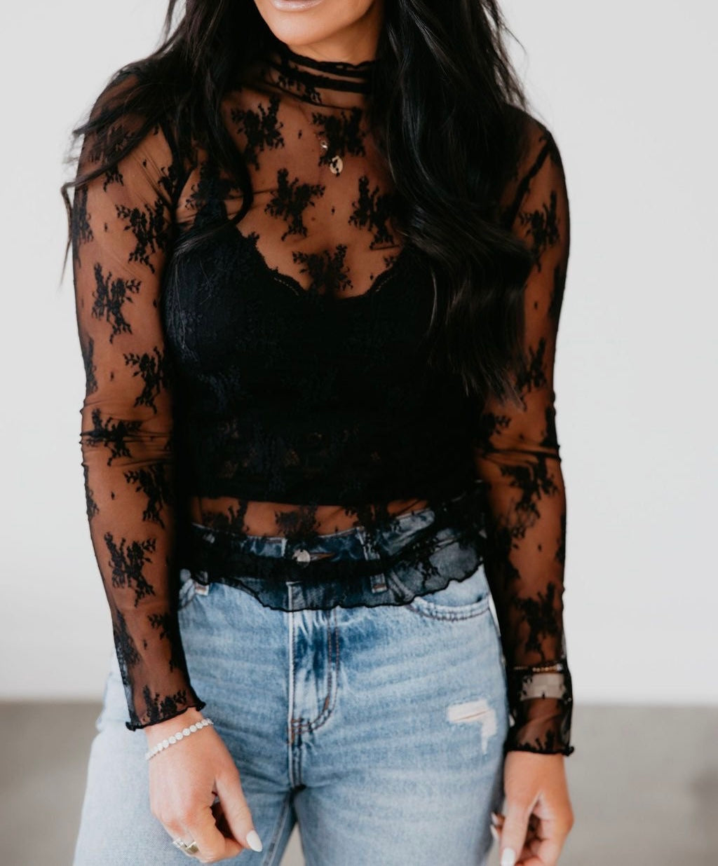 Second Chance Lace Layering Top RTS
