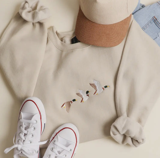 Flying Mallard Embroidered Crew RTS