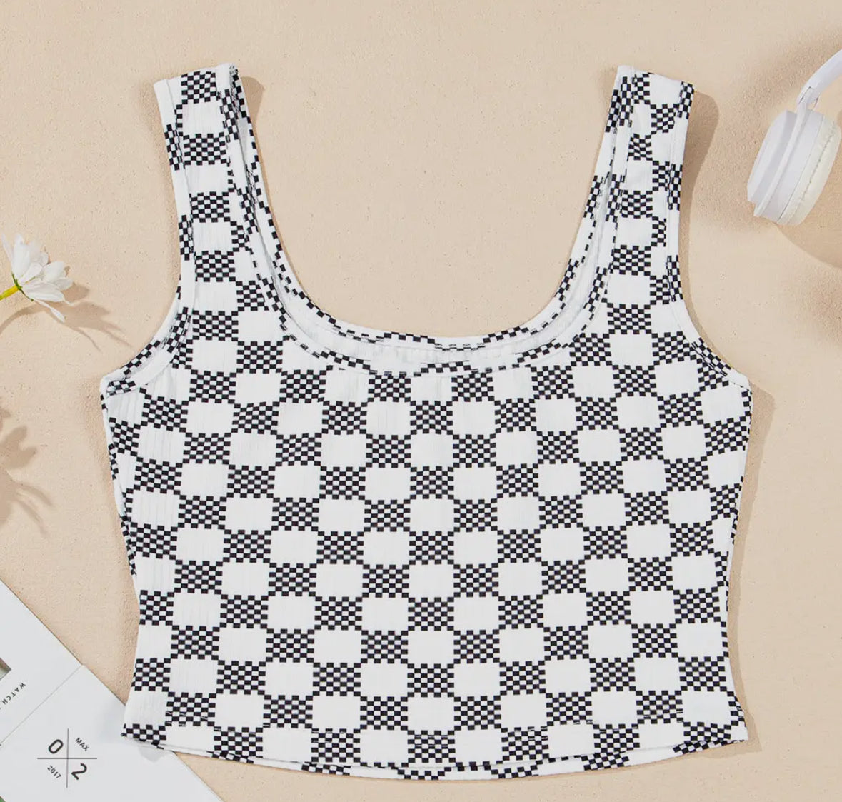 Checkered Crop Tank RTS