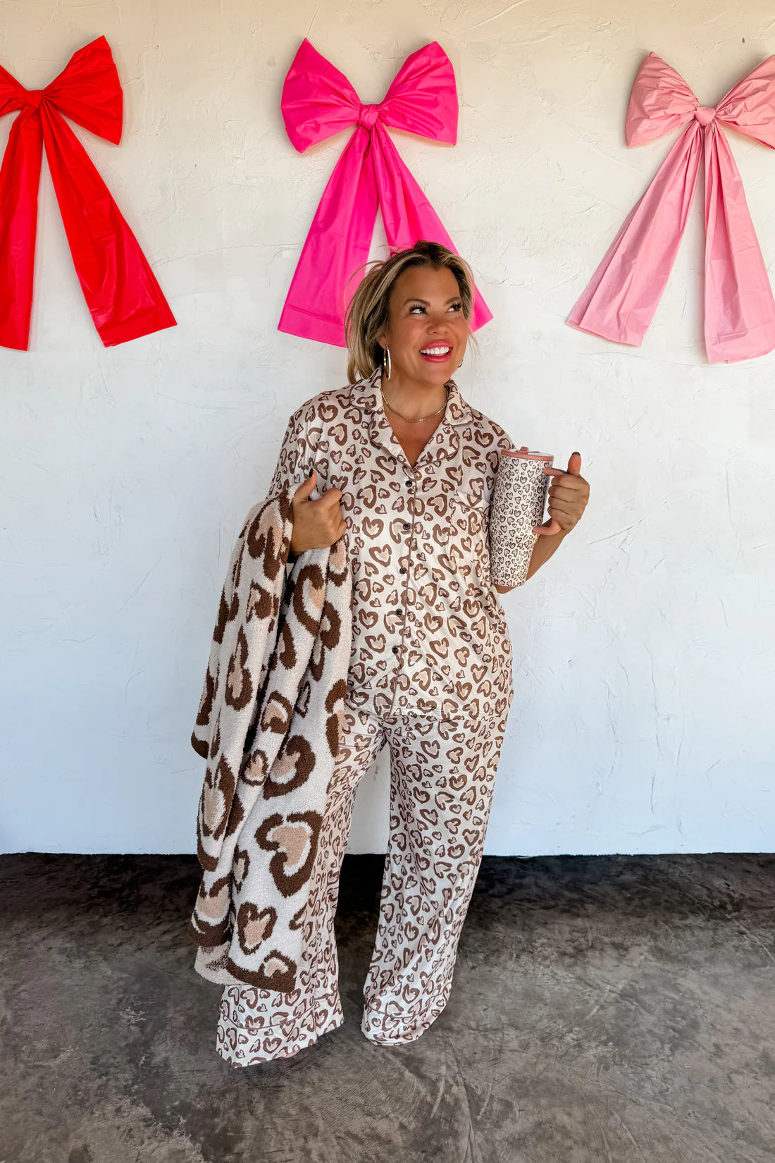 Leo Hearts Luxe PJ Set RTS