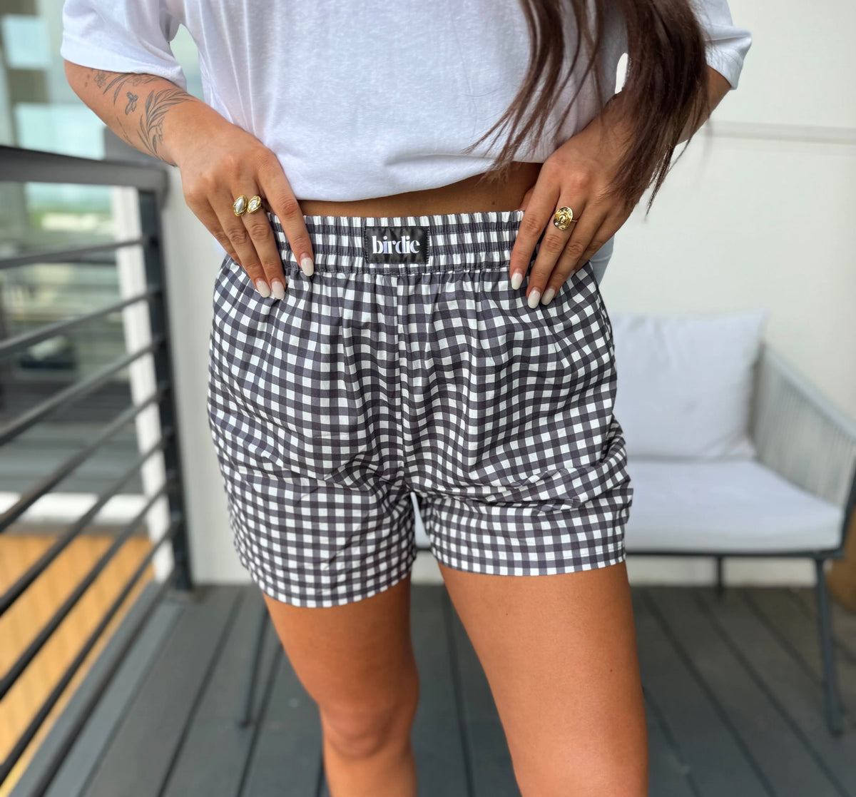 Darling Checkered Boxer Shorts