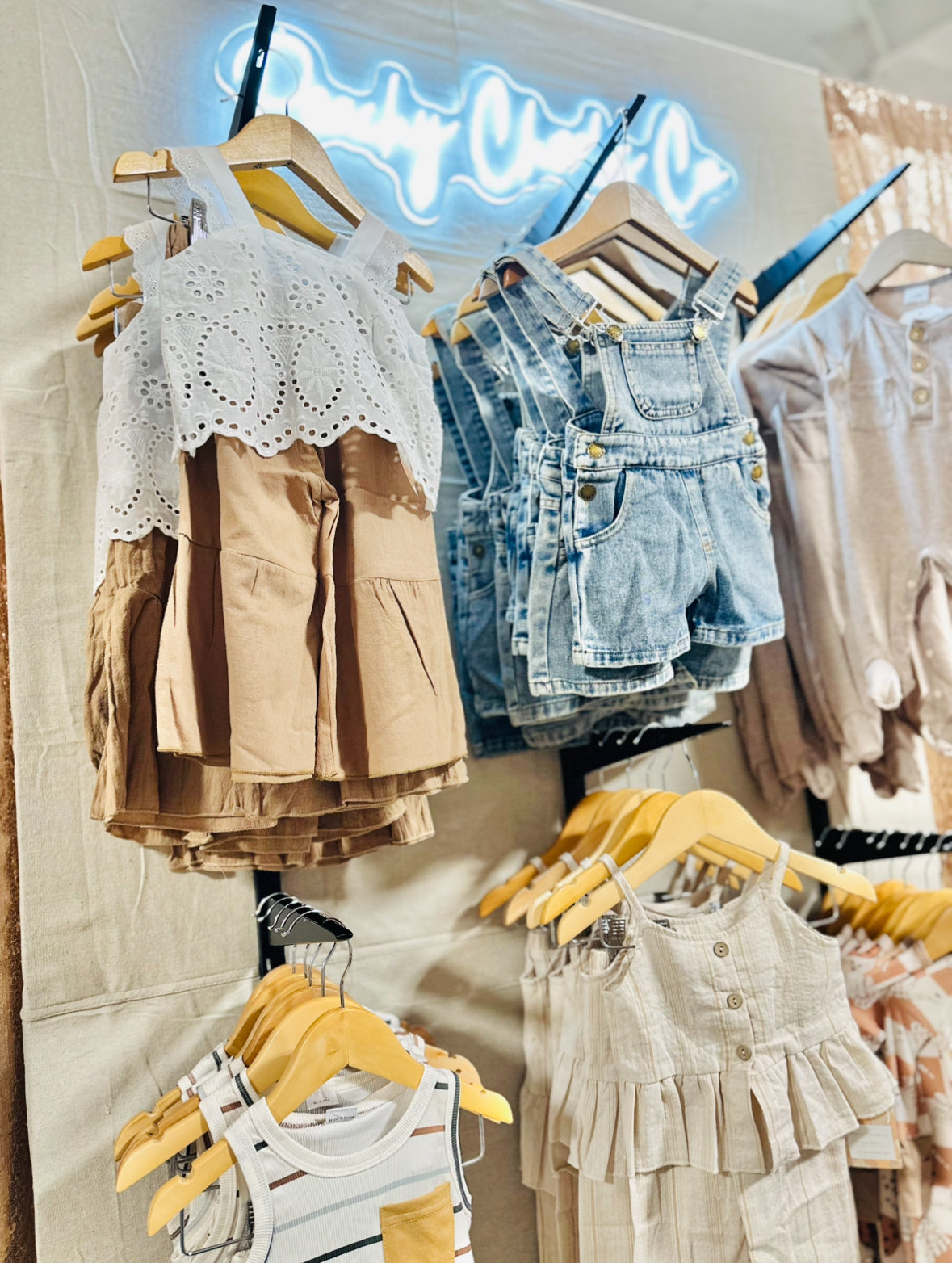 Denim Short Overalls