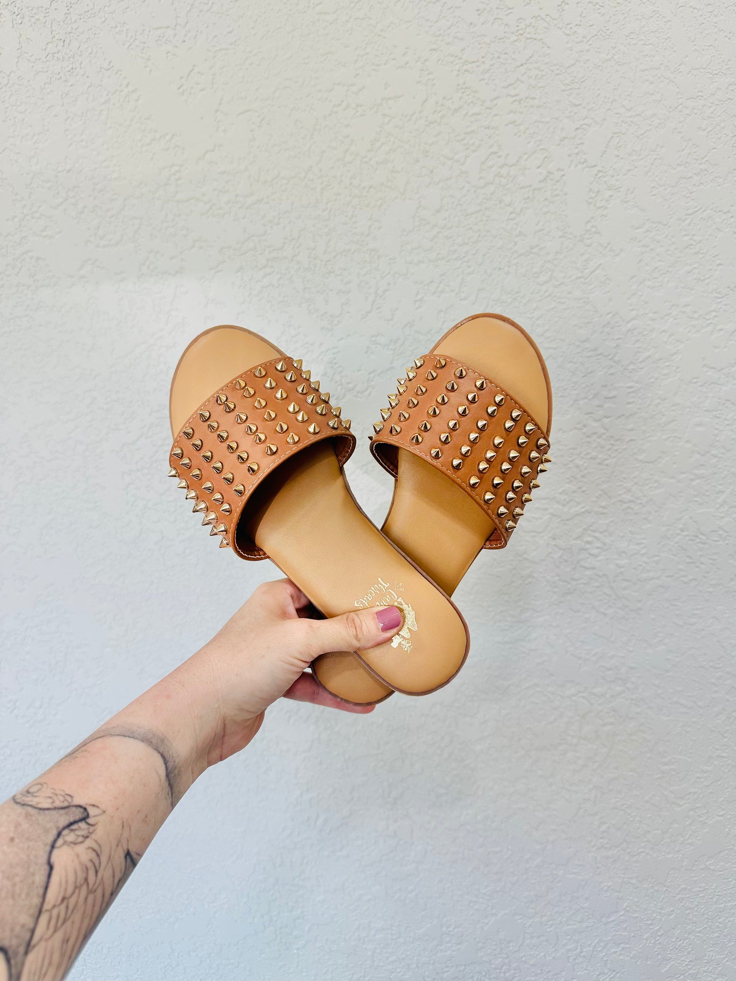 Cassie Slip On Studded Sandal