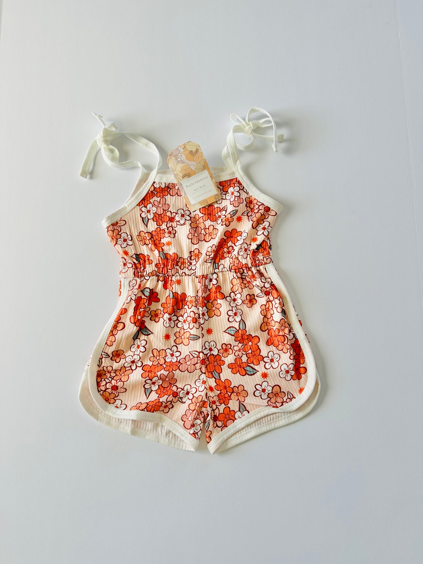 Sophia Summer Floral Tie Top Romper