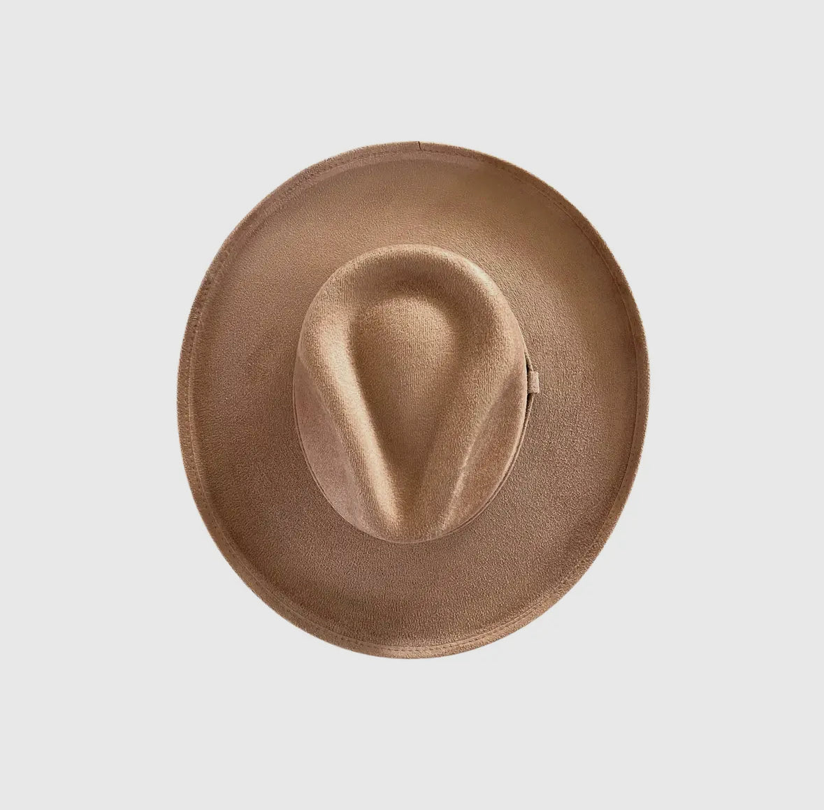 Tan Pencil Curl Stiff Brim Hat RTS