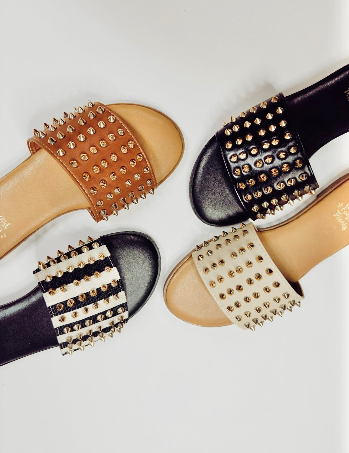 Cassie Slip On Studded Sandal