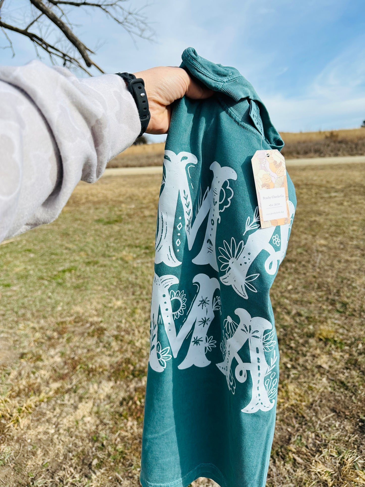 Western Floral Mama Comfort Color Tee RTS
