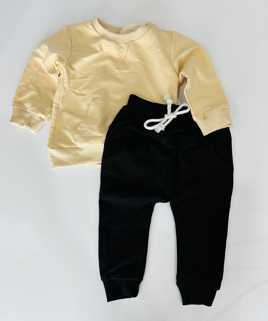 Beige Jogger Set 18M