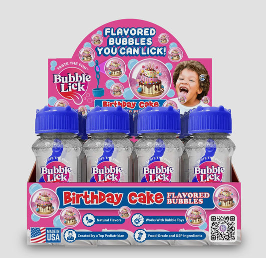 Bubblelick Birthday Cake Lickable Bubbles RTS