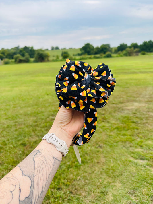 Huge Candy Corn Shreddie Head Wrap Baby
