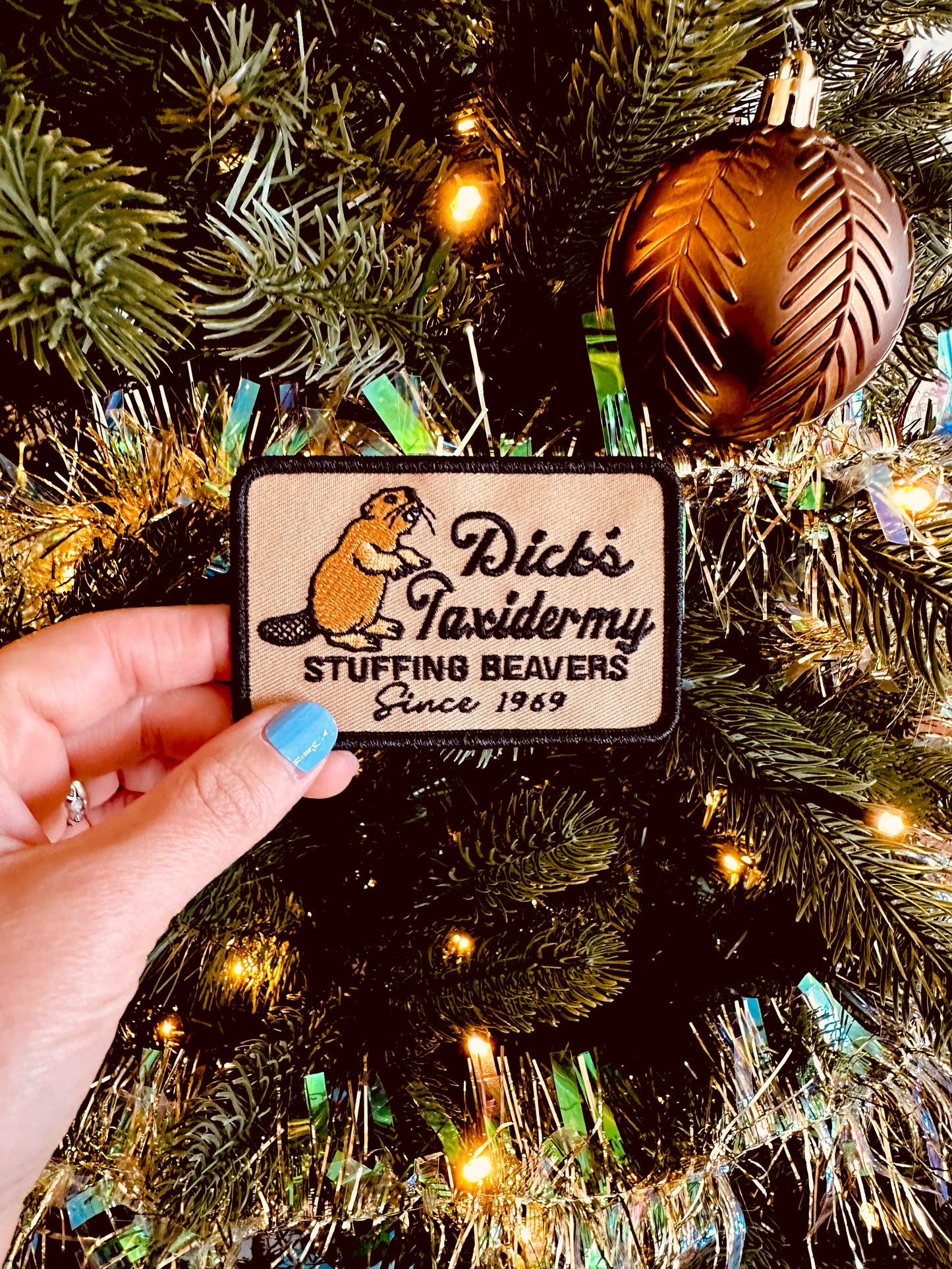 Dick’s Taxidermy Embroidered Iron On Patch RTS