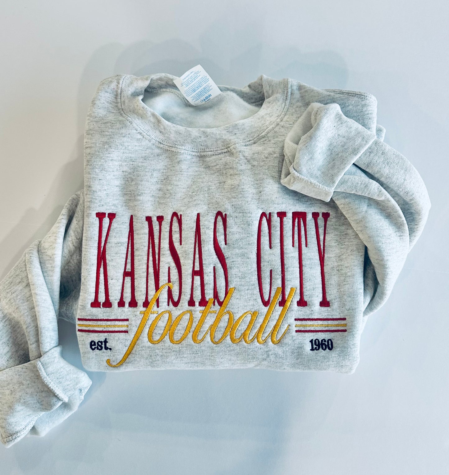 Kansas City Football Embroidered Crew RTS