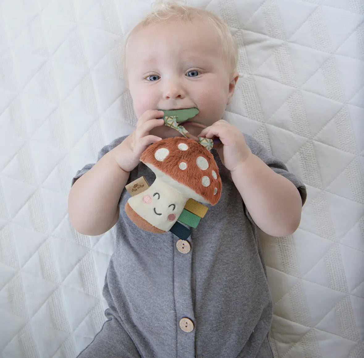 Itzy Pal™ Mushroom Plush + Teether RTS