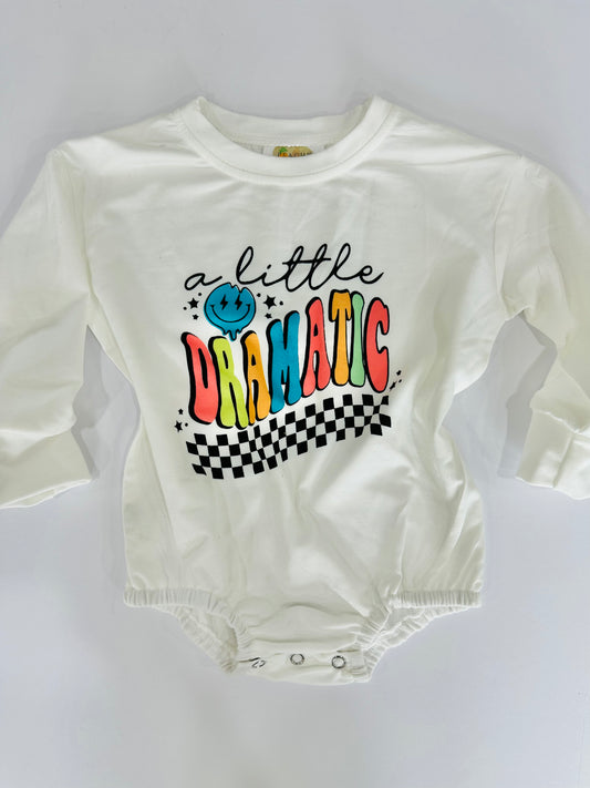 A Little Bit Dramatic Bubble 0/6M (Ink Run in M)