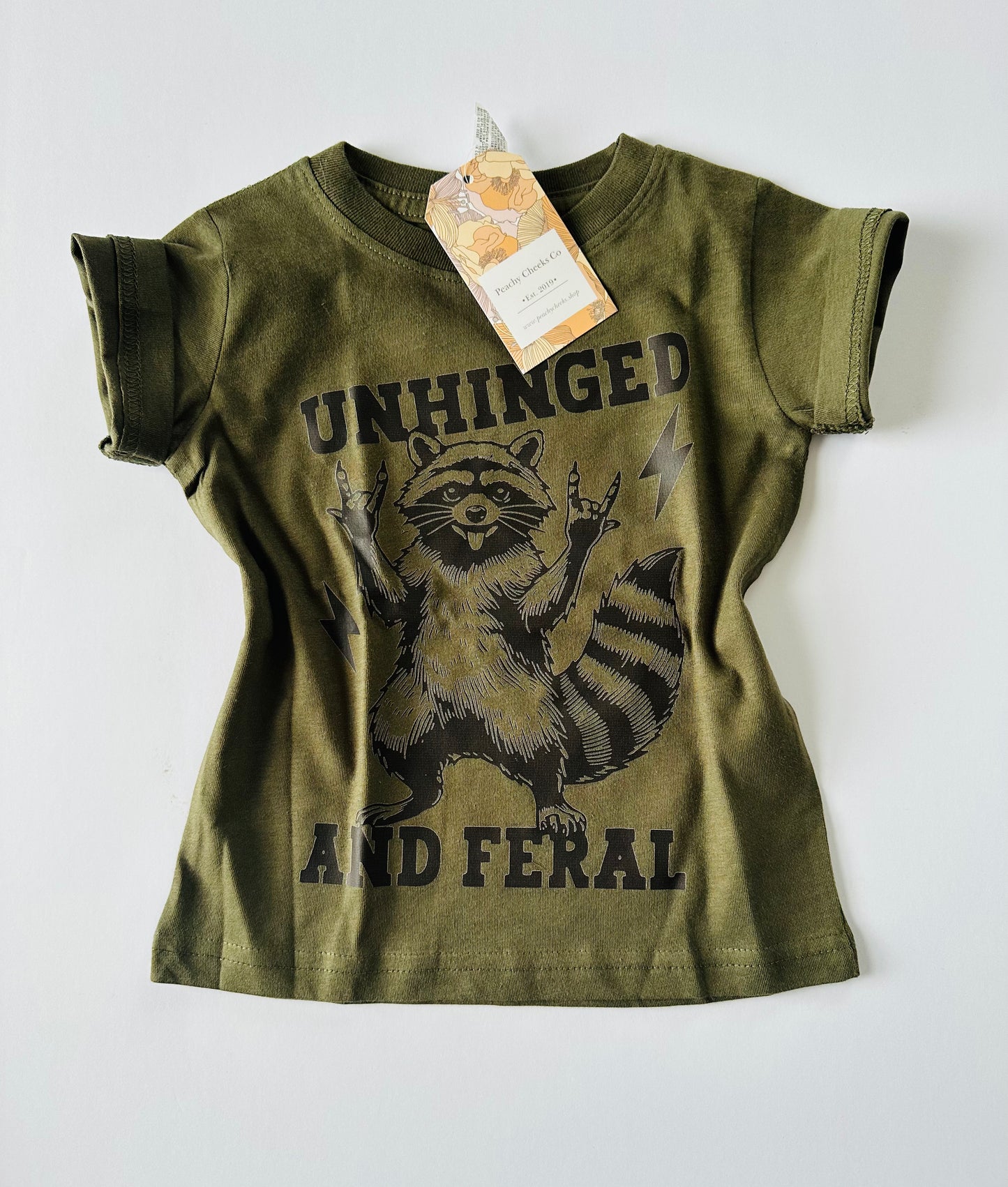 Unhinged & Feral Tee Green RTS