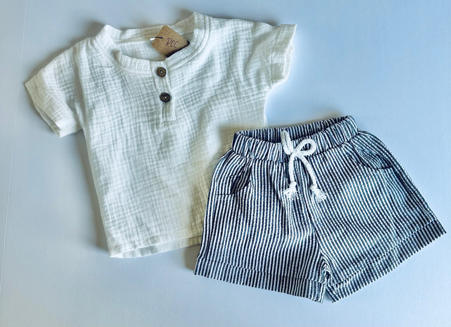 Brecken Striped Beachy Set RTS