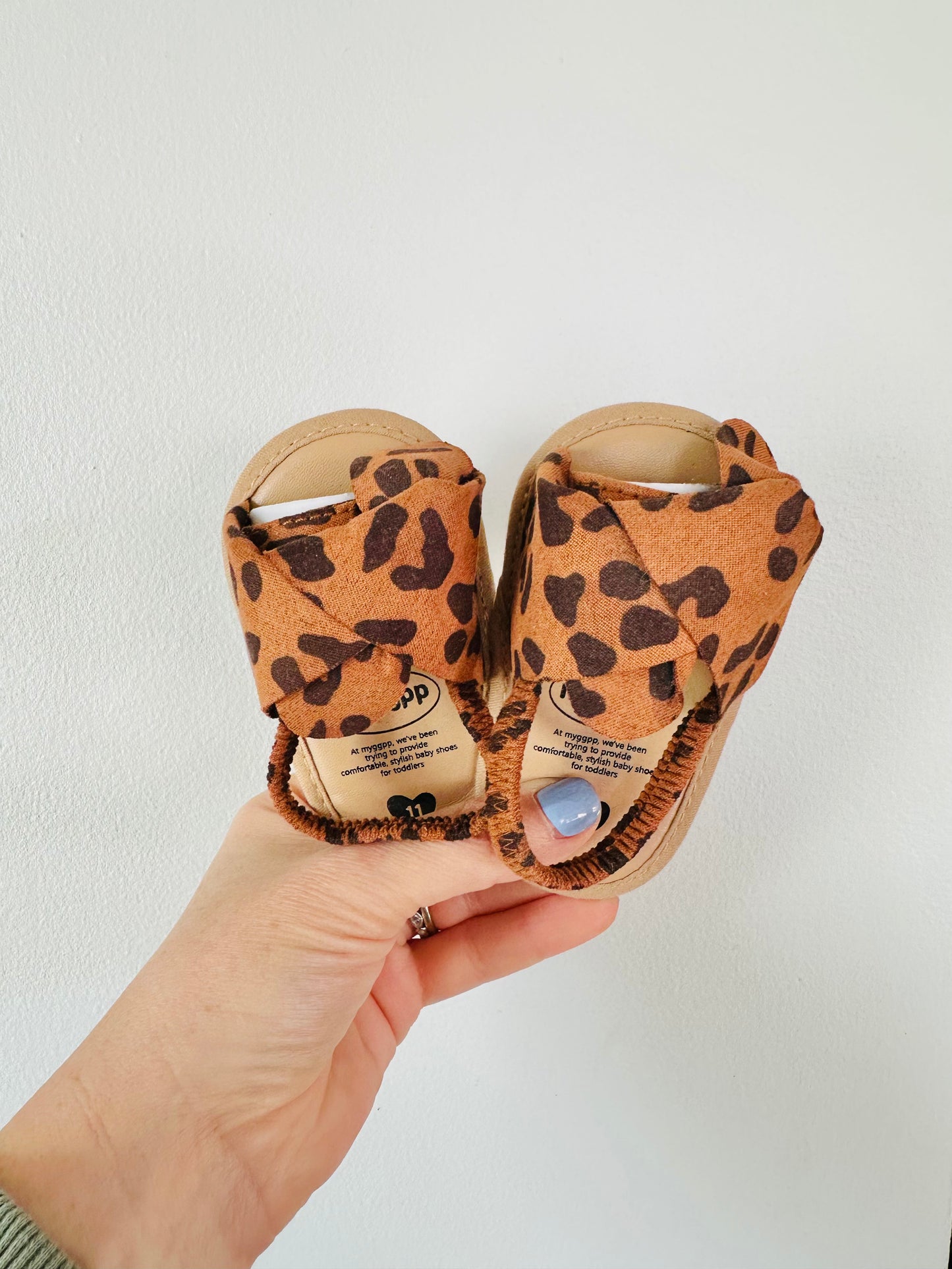 Baby Leopard Sandals RTS