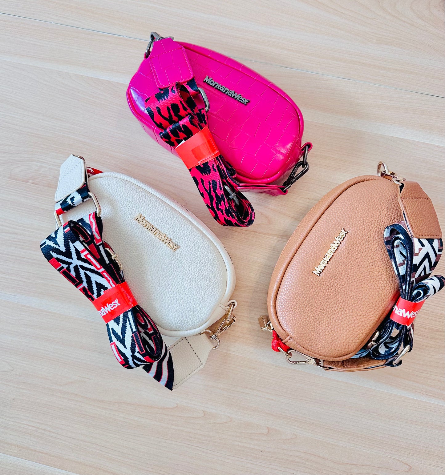 Montana West Crossbody - Hot Pink Gator RTS