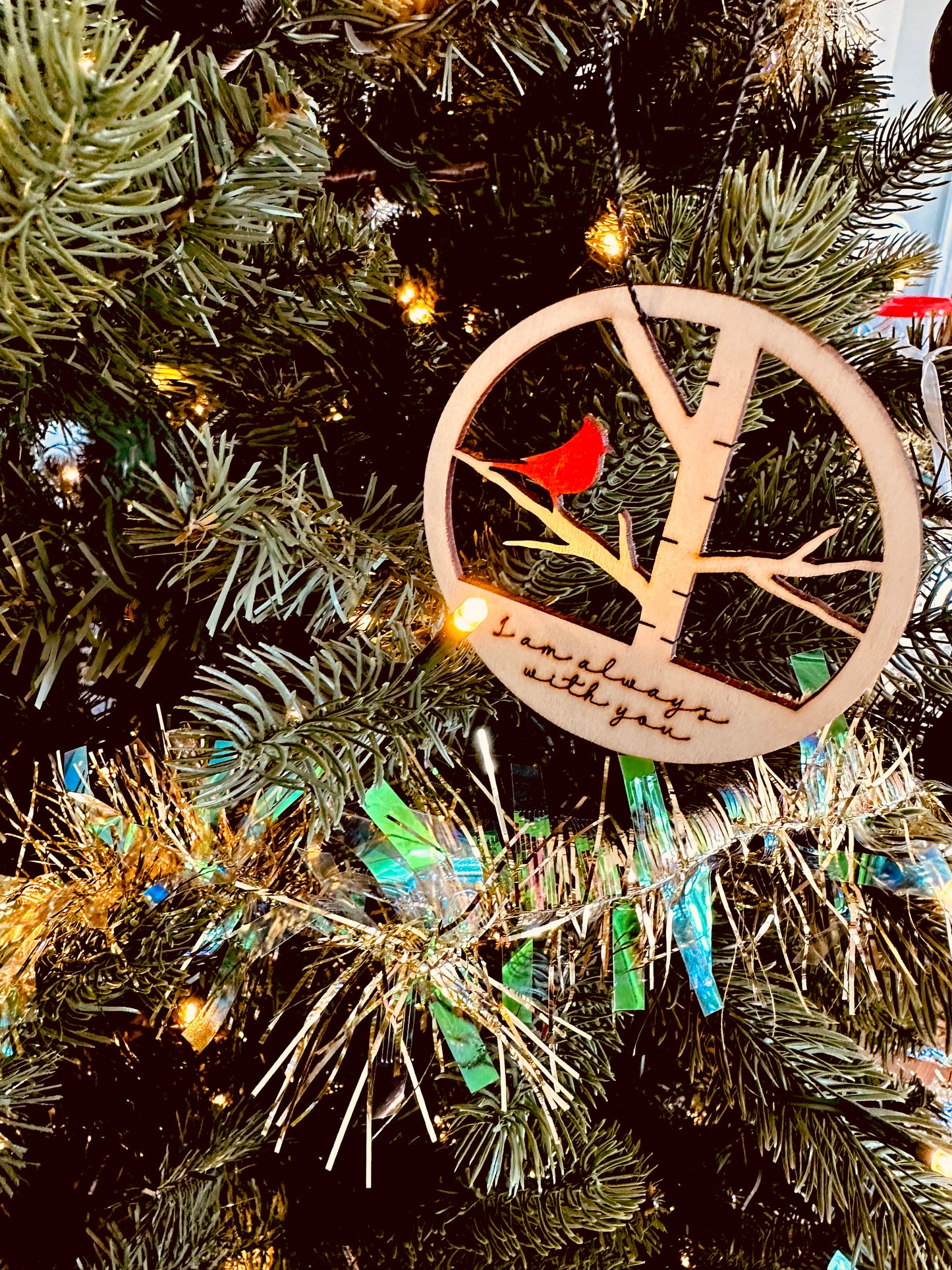 Cardinal Ornament - I am always with you
