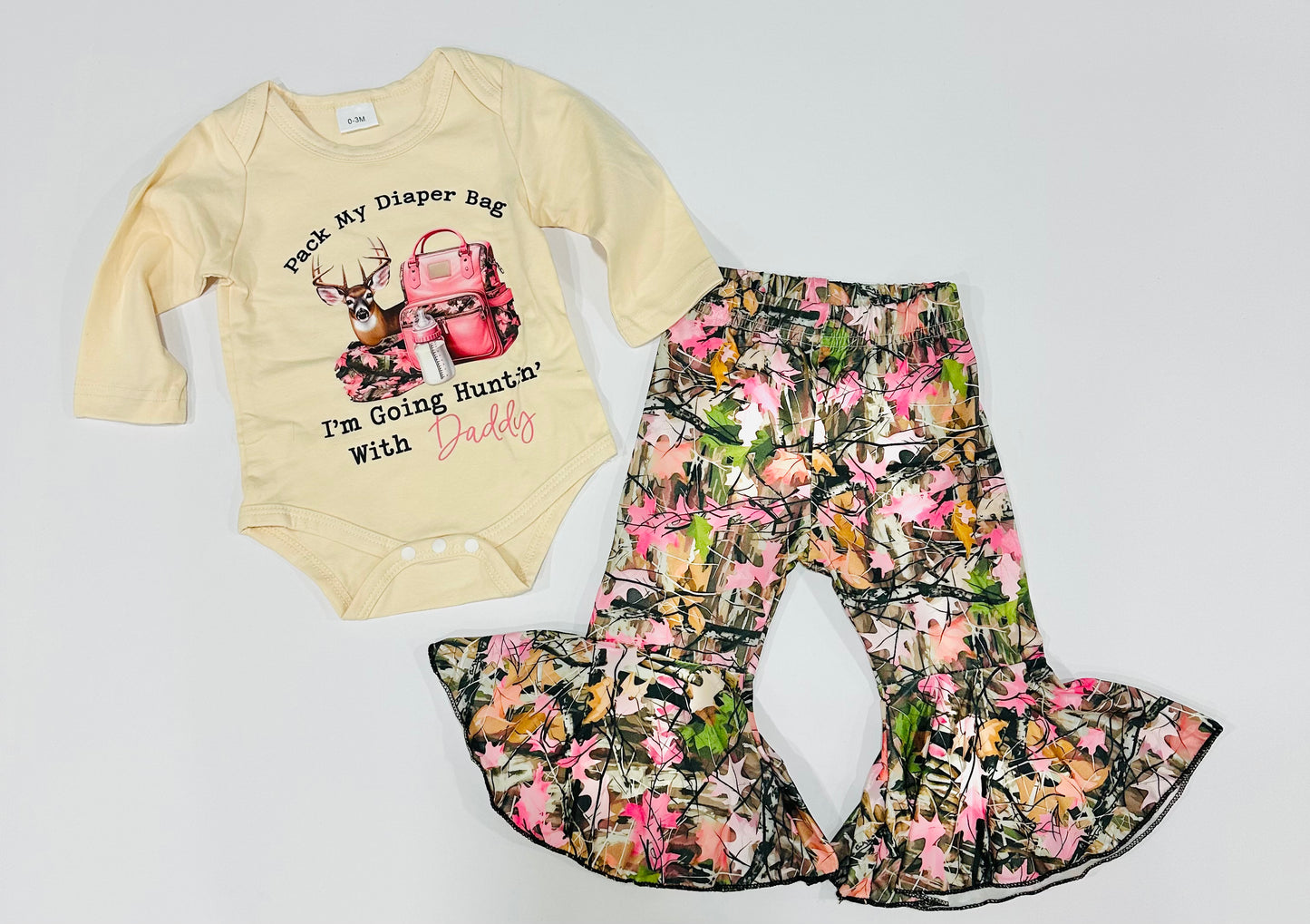 Pack My Diaper Bag, I’m Going Hunting With Daddy SET RTS