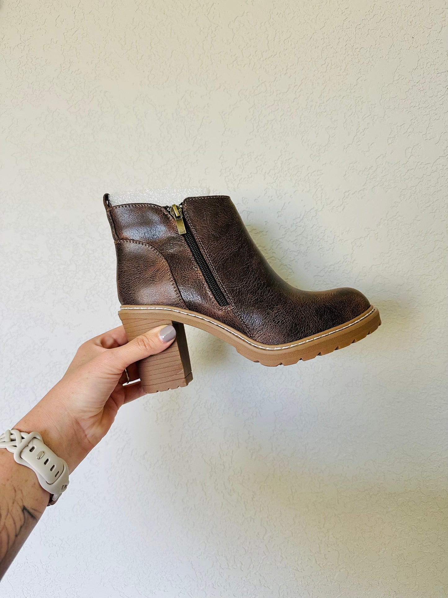Rocky Top Espresso Crinkle Booties RTS