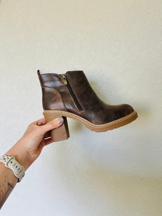 Rocky Top Espresso Crinkle Booties RTS