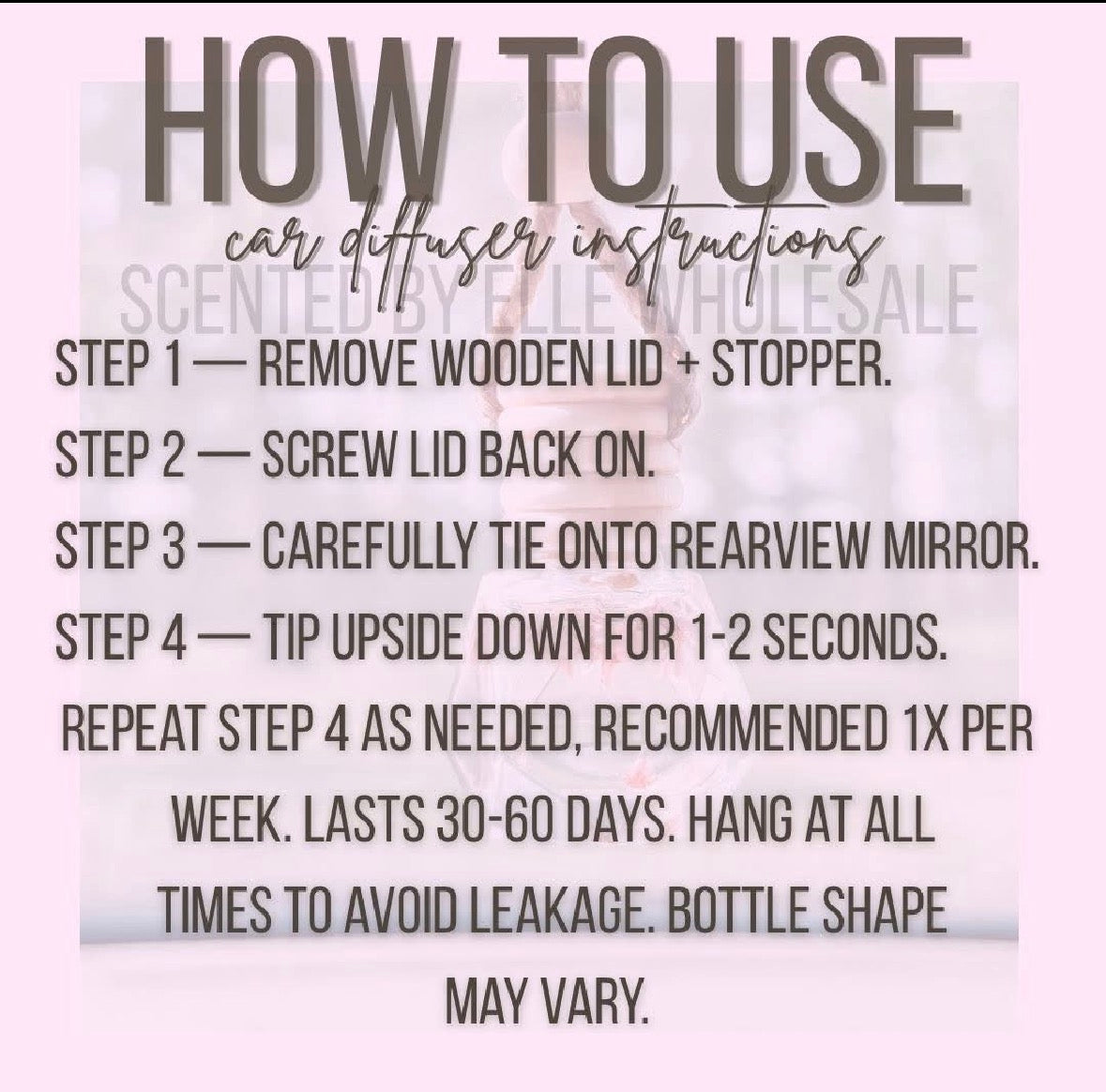 Luxury VALENTINE’S DAY Scent Diffusers RTS