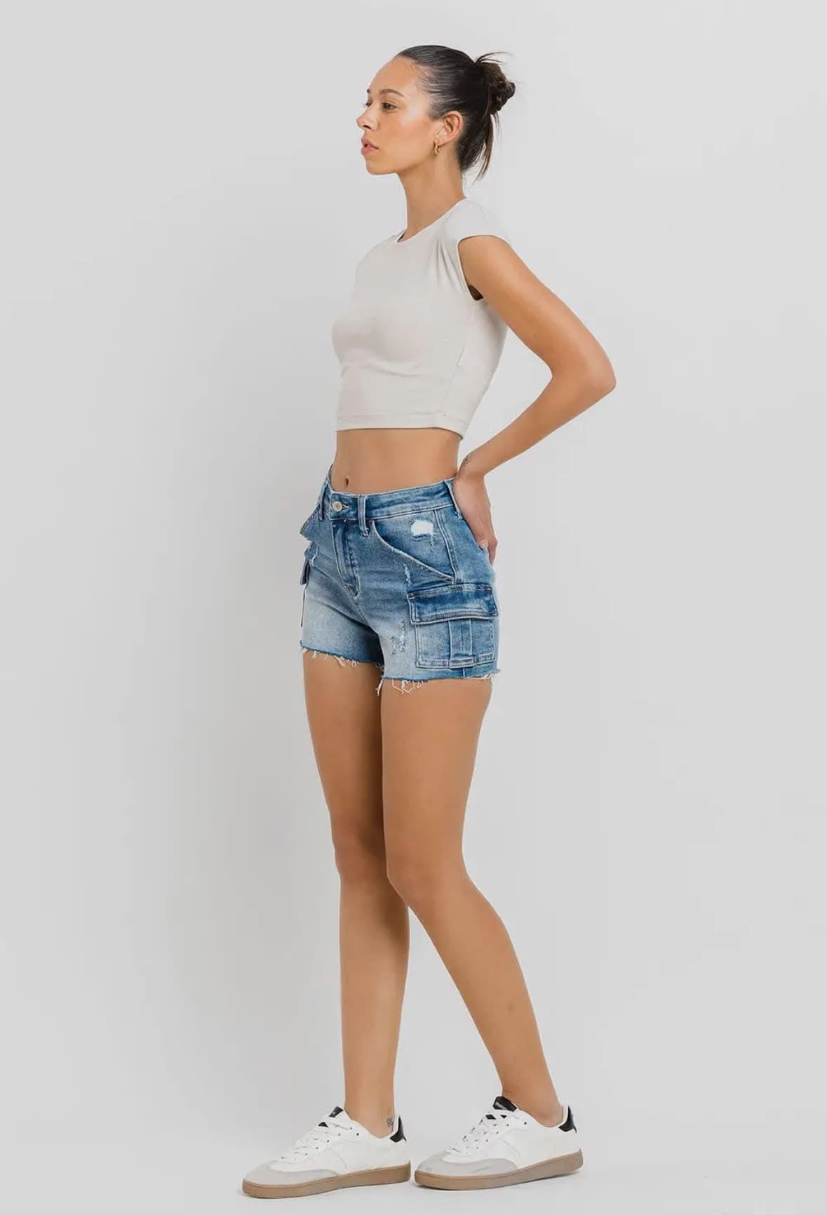Cassidy High Rise Cargo Shorts
