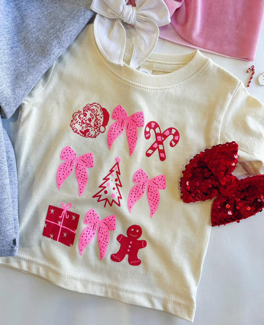 Christmas Mix Coquette Tee