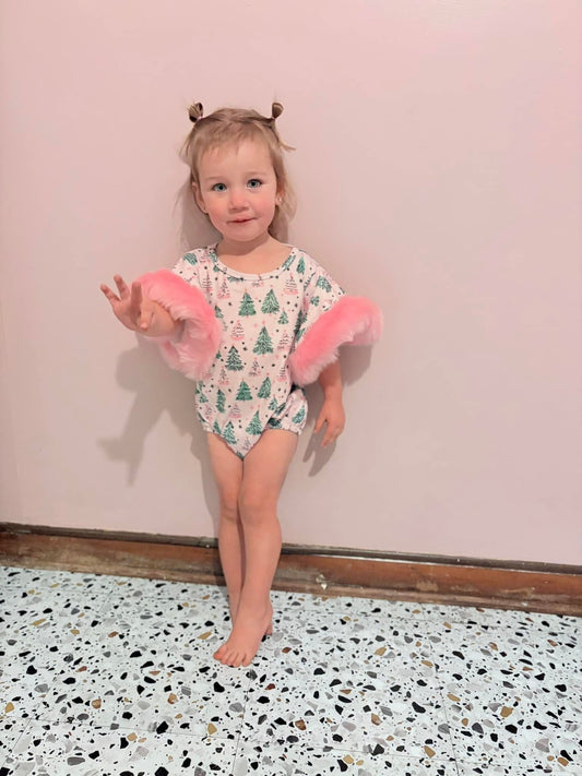 All I Want For Christmas Is You Bell Onesie - Peachy Cheeks Co Original