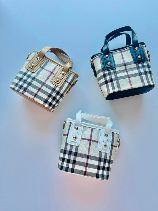 Breakfast At Tiffany’s Plaid Mini Purse