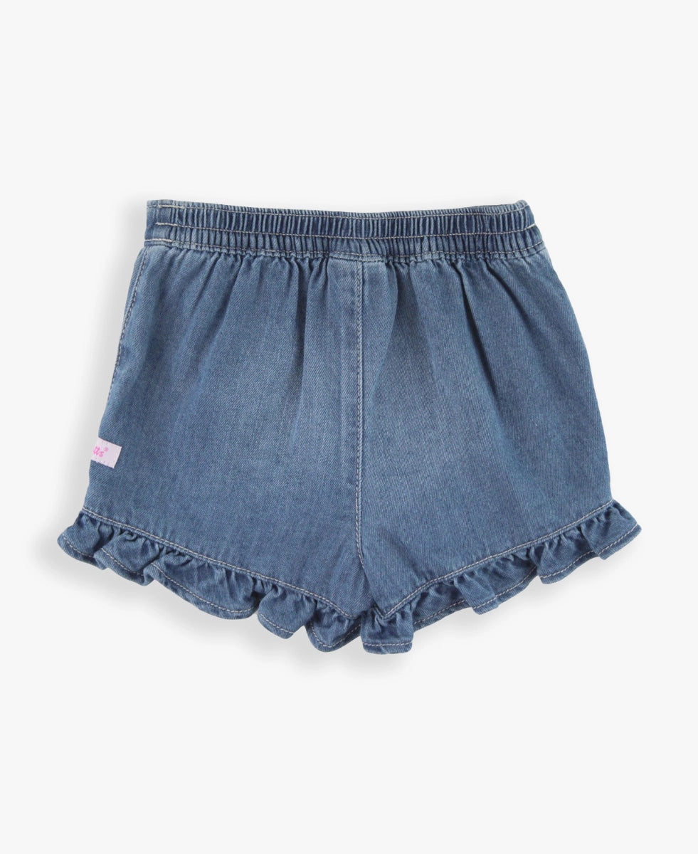 Girls Denim Ruffle Skort RTS