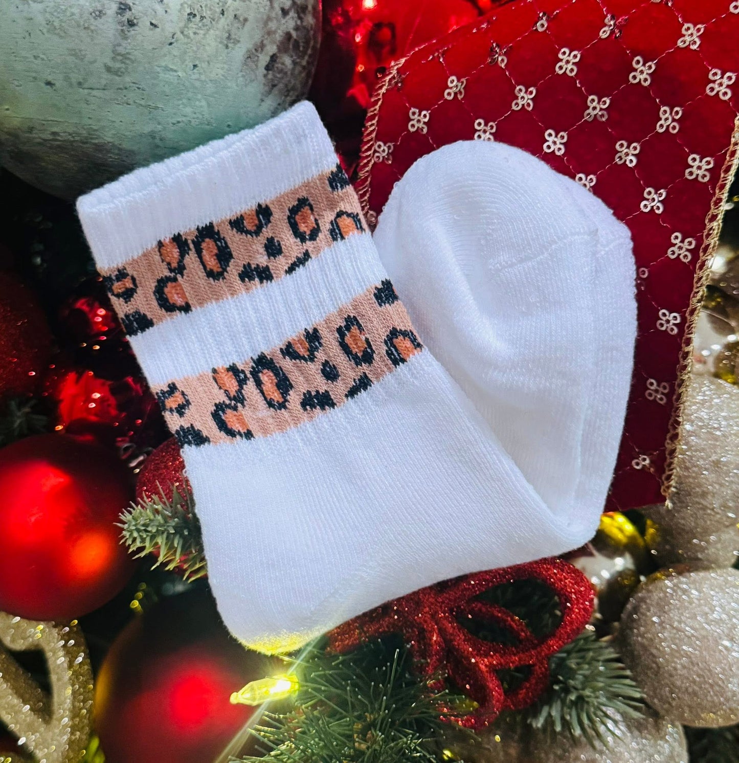 Lexi Leo Double Stripe Socks - One Size Women’s RTS