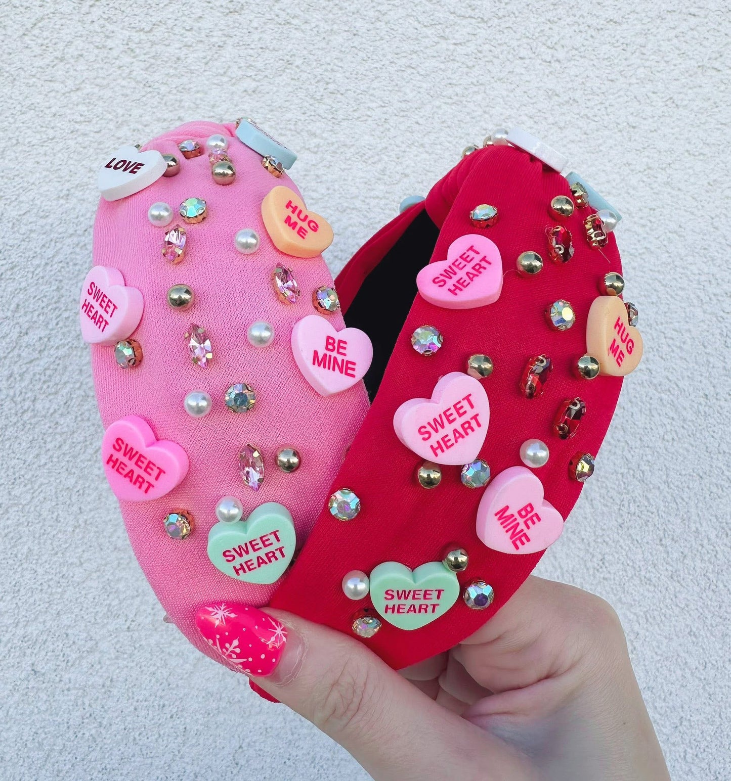 Candy Hearts Headbands RTS