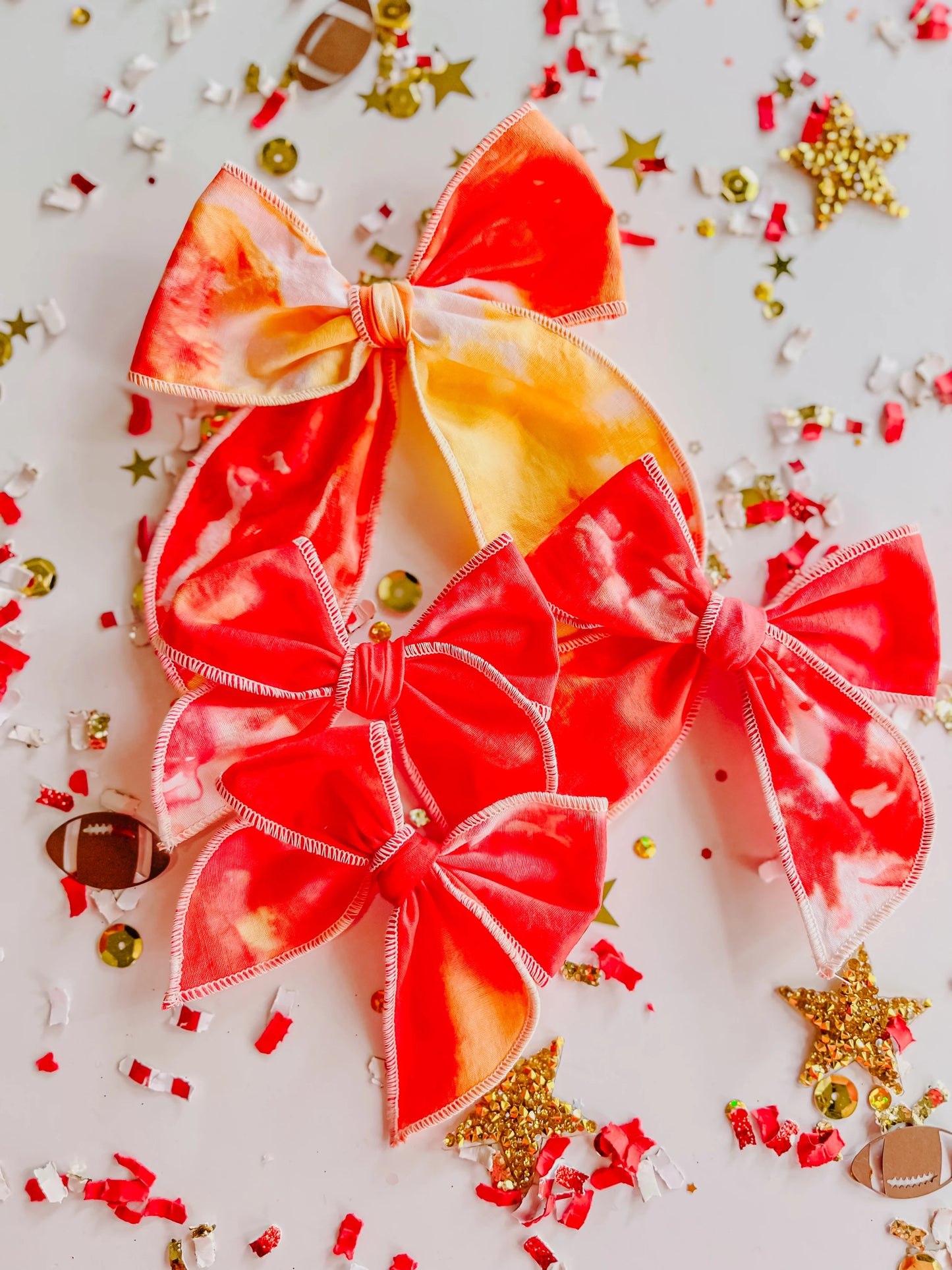 Tiedye Pop Medium Sized COLLAB Bow