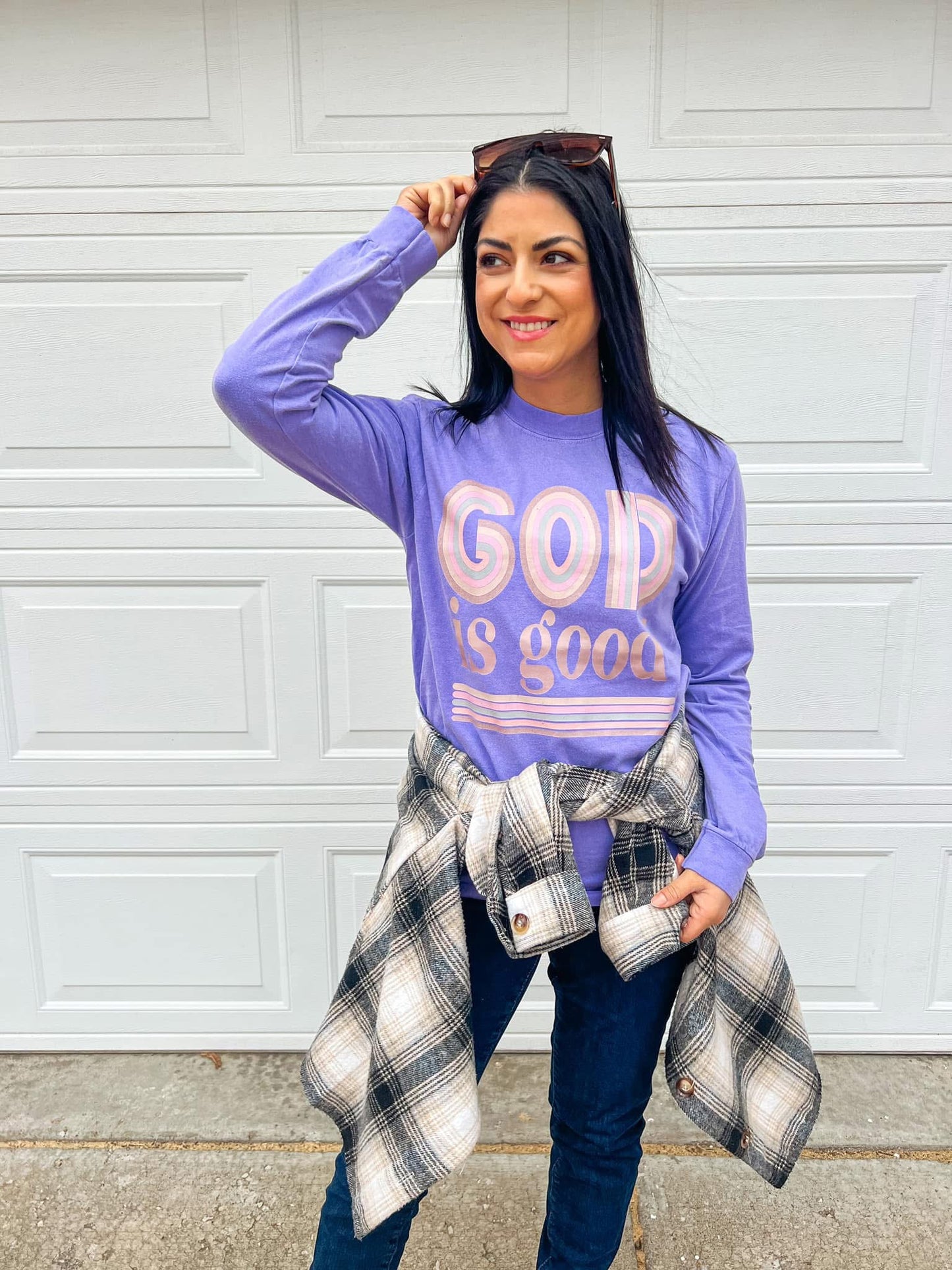 God is GOOD Long Sleeve Comfort Color - RTS