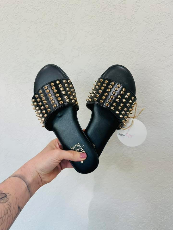 Cassie Slip On Studded Sandal