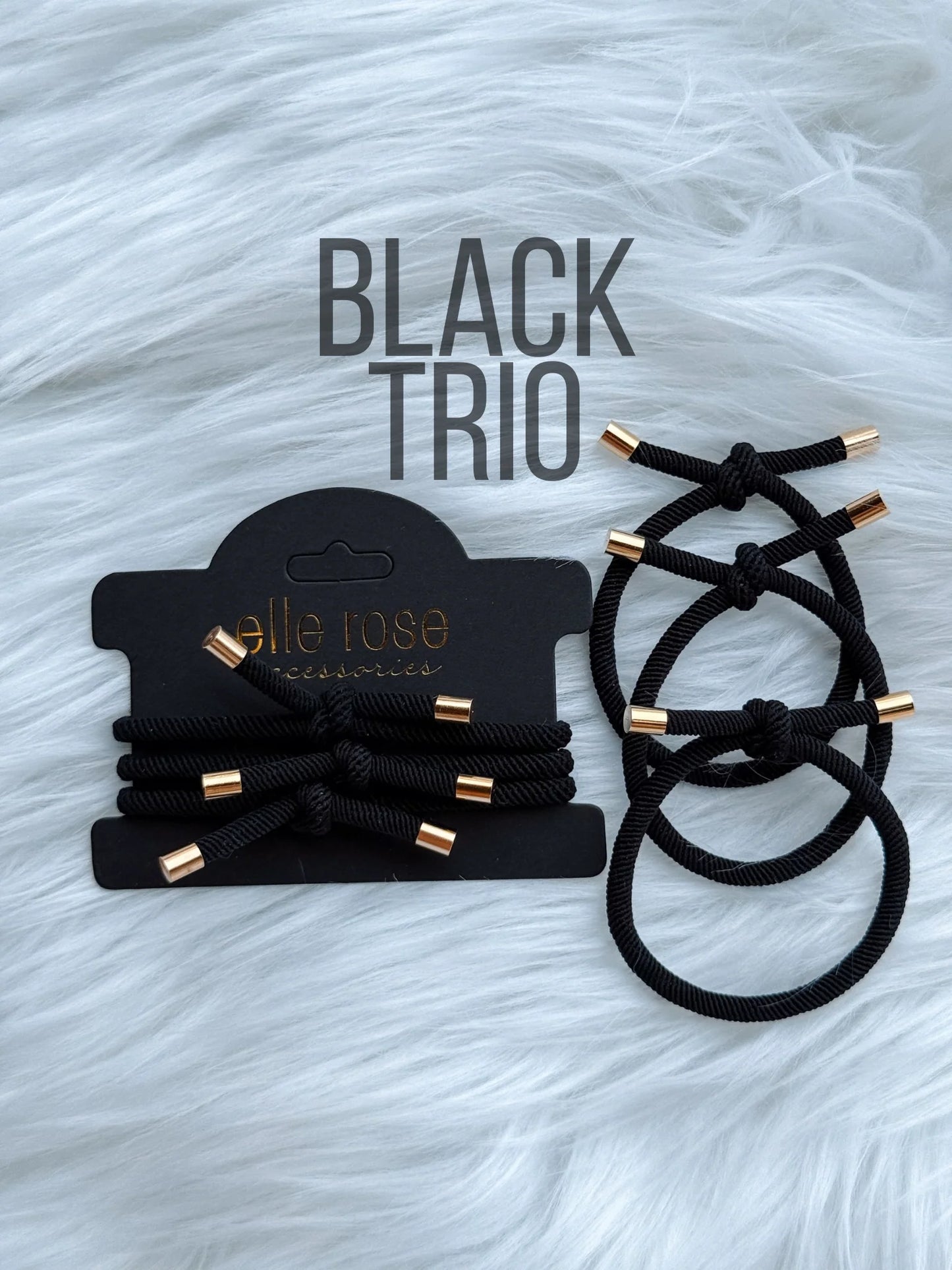 Knotted Hair Tie / Bracelet Trio RTS